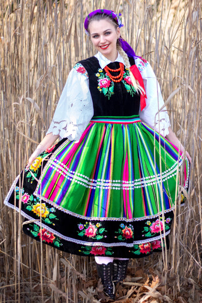 Printed Łowicz Blonde Folk Dancer Sweatshirt